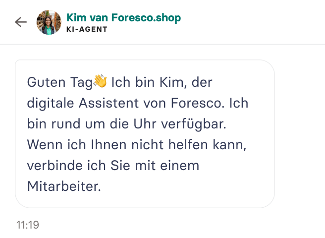 KI-Agentin Foresco KI-Agentin Foresco