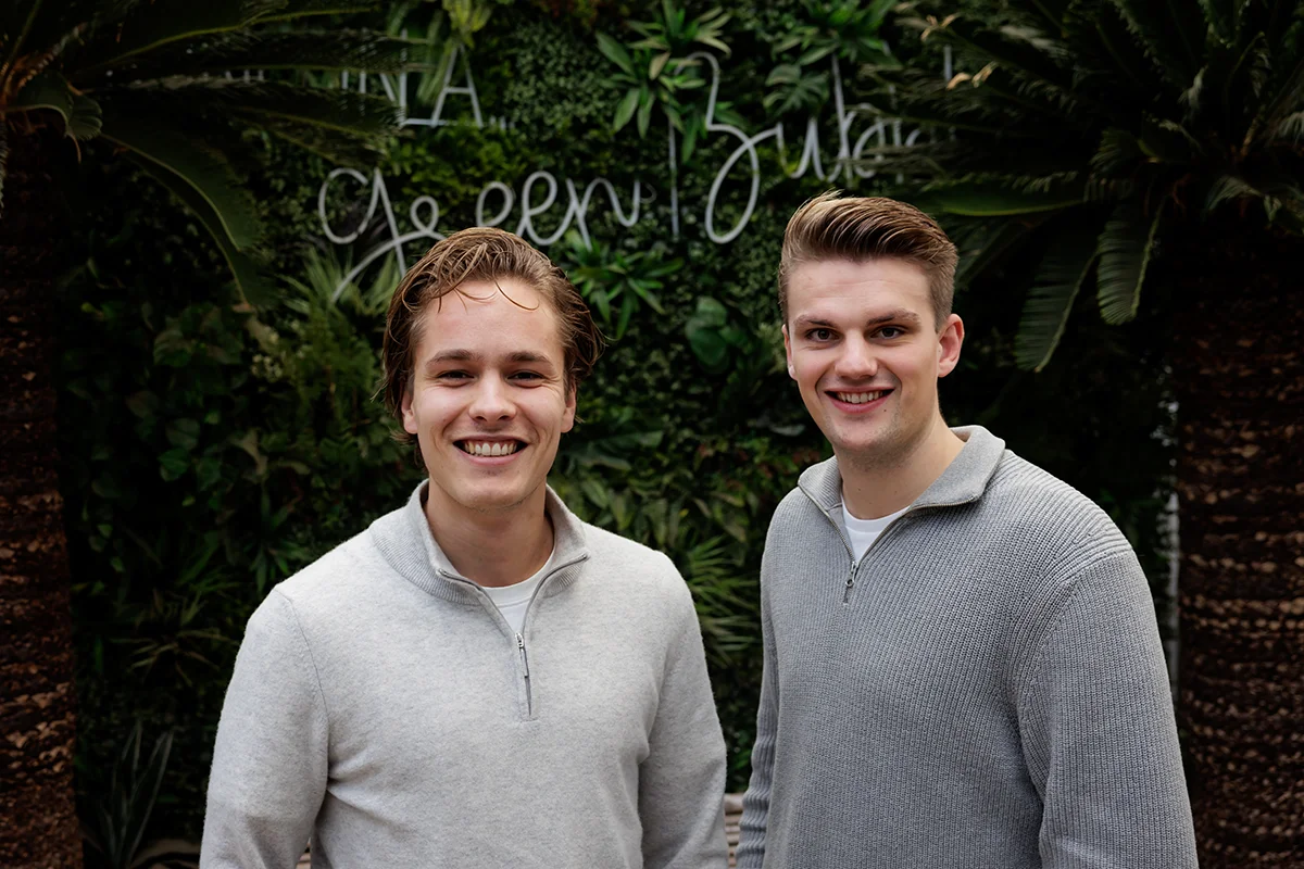 The founders of Green Bubble