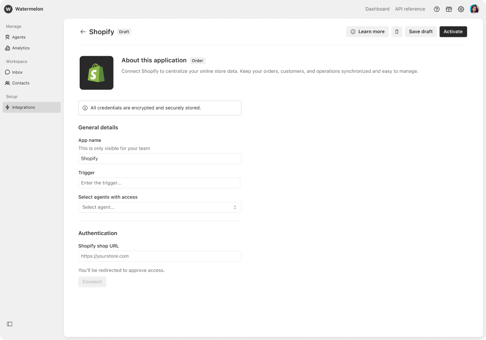 Shopify integration platform