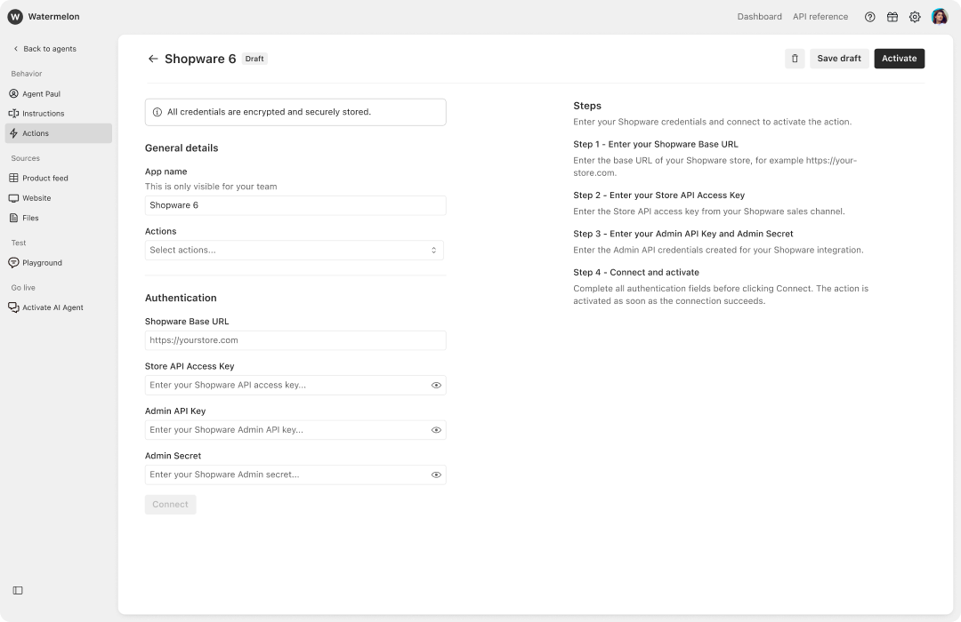 Shopware 6 integration Shopware 6 integration