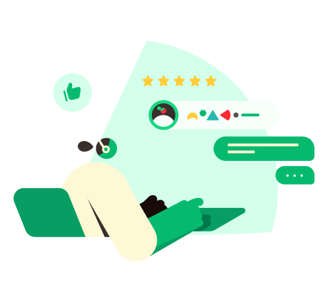 Illustratie van customer service Illustratie van customer service